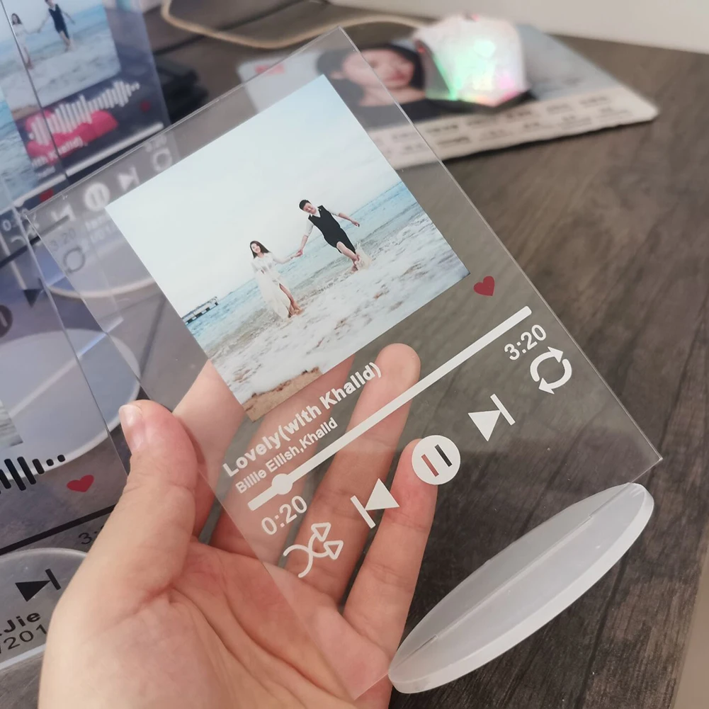 12x17cm Custom Acrylic Spotify Code Music Board With Stand Base Personalized Photo Song Singer Name Date Album Cover Plaque
12x17cm Custom Acrylic Spotify Code Music Board With Stand Base Personalized Photo Song Singer Name Date Album Cover Plaque
