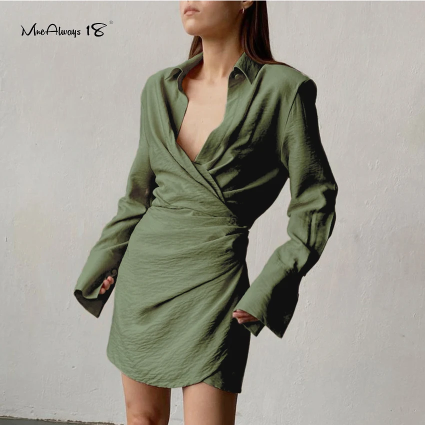 Mnealways18 Mini Asymmetrical Drape Dress Sexy Pencil Women Party Bodycon Dress Short High Waist Slim Long Sleeve Shirt Dresses
Mnealways18 Mini Asymmetrical Drape Dress Sexy Pencil Women Party Bodycon Dress Short High Waist Slim Long Sleeve Shirt Dresses