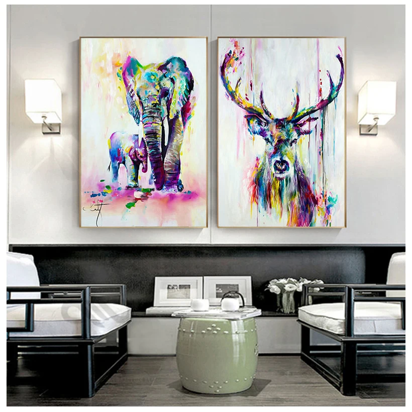 Watercolor Animals Canvas Paintings Art Wall Elephant And Deer Abstract Graffiti Prints Pop Posters For Kids Room Home Decor
Watercolor Animals Canvas Paintings Art Wall Elephant And Deer Abstract Graffiti Prints Pop Posters For Kids Room Home Decor