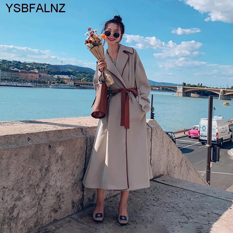 2021 Autumn Fashion Womens Trench Coats England Style Long Sleeve Lapel Elegant Loose Solid Belt Windbreaker Slim Lining Clothes
2021 Autumn Fashion Womens Trench Coats England Style Long Sleeve Lapel Elegant Loose Solid Belt Windbreaker Slim Lining Clothes