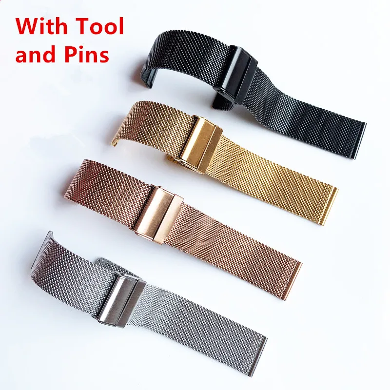 For DW Watch Steel Band Mesh Strap Watchband Metal Ultra-thin Universal Stainless Steel Bracelet 12 14 16 18 20 22mm accessories
For DW Watch Steel Band Mesh Strap Watchband Metal Ultra-thin Universal Stainless Steel Bracelet 12 14 16 18 20 22mm accessories