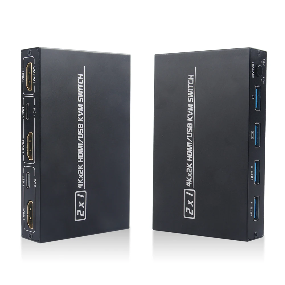 HDMI-compatible KVM Switch 2 Port 4K Household Computer Accessories for 2 PC Sharing One Monitor Keyboard Mouse Printer
HDMI-compatible KVM Switch 2 Port 4K Household Computer Accessories for 2 PC Sharing One Monitor Keyboard Mouse Printer