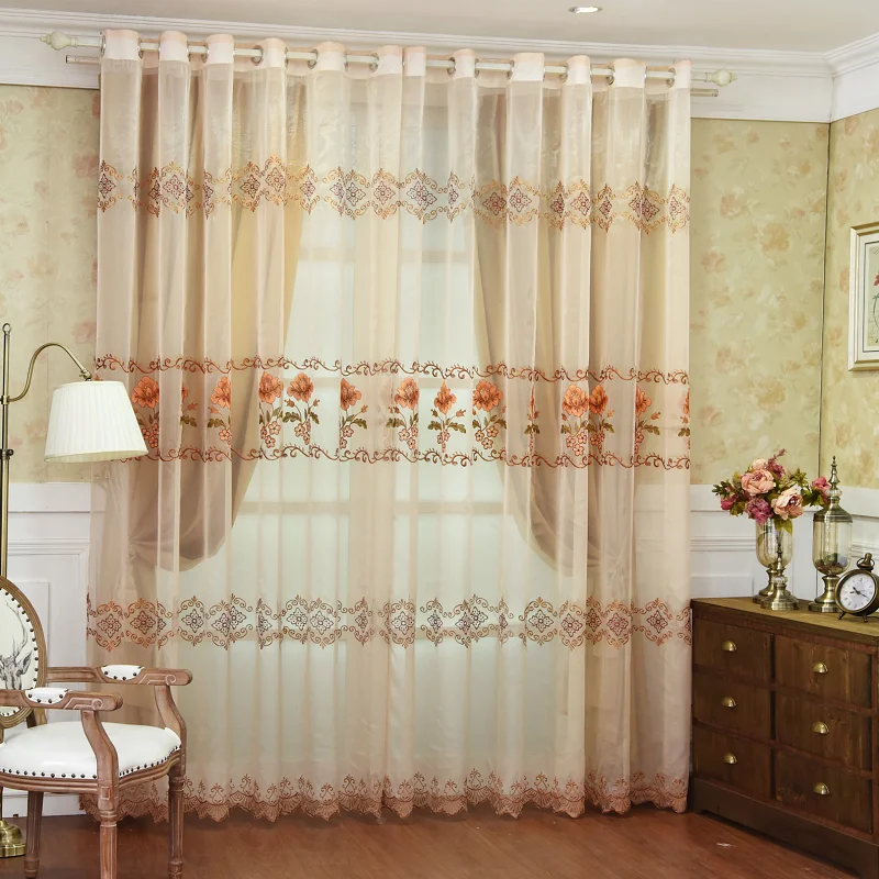 Korean Curtains for Living Room Bedroom Pastoral Wedding Room Lace Double Bay Window Embroidered Tulle Curtains Customization
Korean Curtains for Living Room Bedroom Pastoral Wedding Room Lace Double Bay Window Embroidered Tulle Curtains Customization