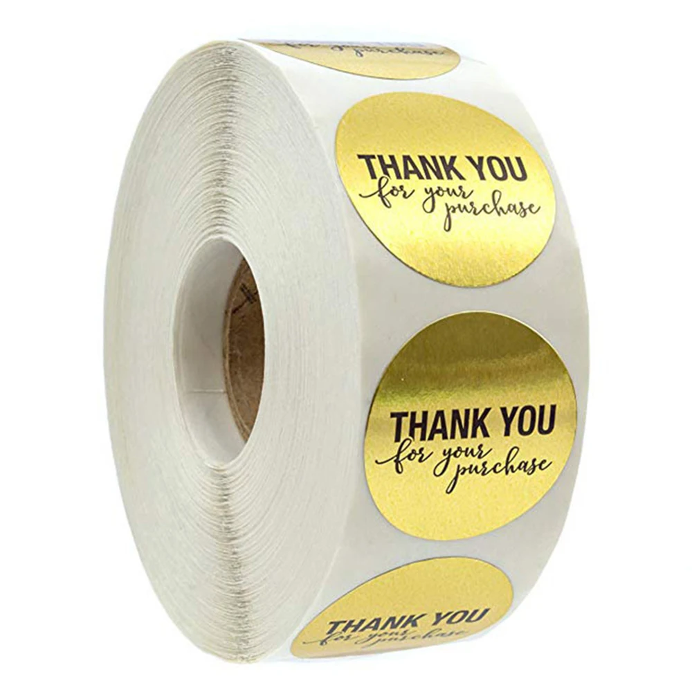 500pcs/roll 1inch/1.5inch Golden Thanks Sticker Stickers Scrapbooking Handmade Label Wedding Stickers Adhesive Sticker Labels
500pcs/roll 1inch/1.5inch Golden Thanks Sticker Stickers Scrapbooking Handmade Label Wedding Stickers Adhesive Sticker Labels