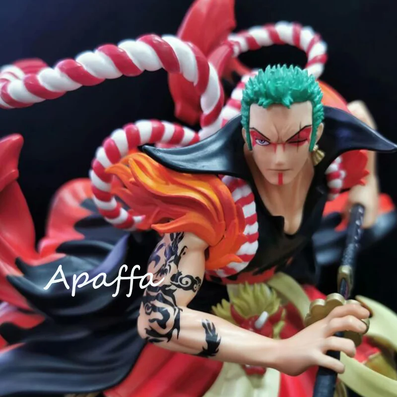 

24cm Anime Figure One Piece GK Roronoa Zoro Kabuki Version PVC Action Figure Collectible Model Toys