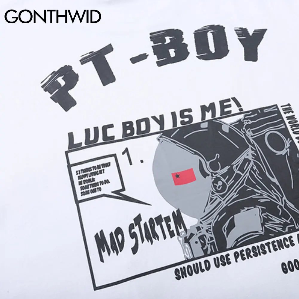 GONTHWID Tees Shirts Hip Hop Harajuku Men Astronaut Print Front Pocket Short Sleeve Cotton T-Shirts Casual Streetwear Loose Tops
GONTHWID Tees Shirts Hip Hop Harajuku Men Astronaut Print Front Pocket Short Sleeve Cotton T-Shirts Casual Streetwear Loose Tops