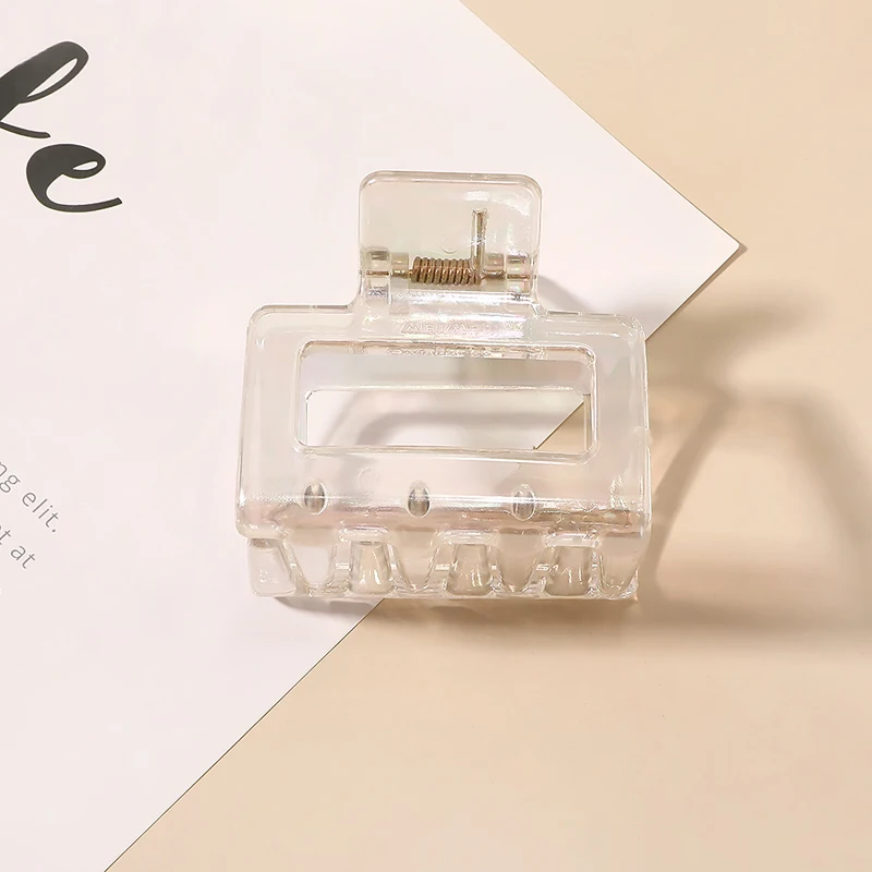 Transparent Hair Clip Solid Color Matte Hairpin Large Size Hair Accessories Women Girls Geometric Hair Claw Clamps Hair Crab
Transparent Hair Clip Solid Color Matte Hairpin Large Size Hair Accessories Women Girls Geometric Hair Claw Clamps Hair Crab