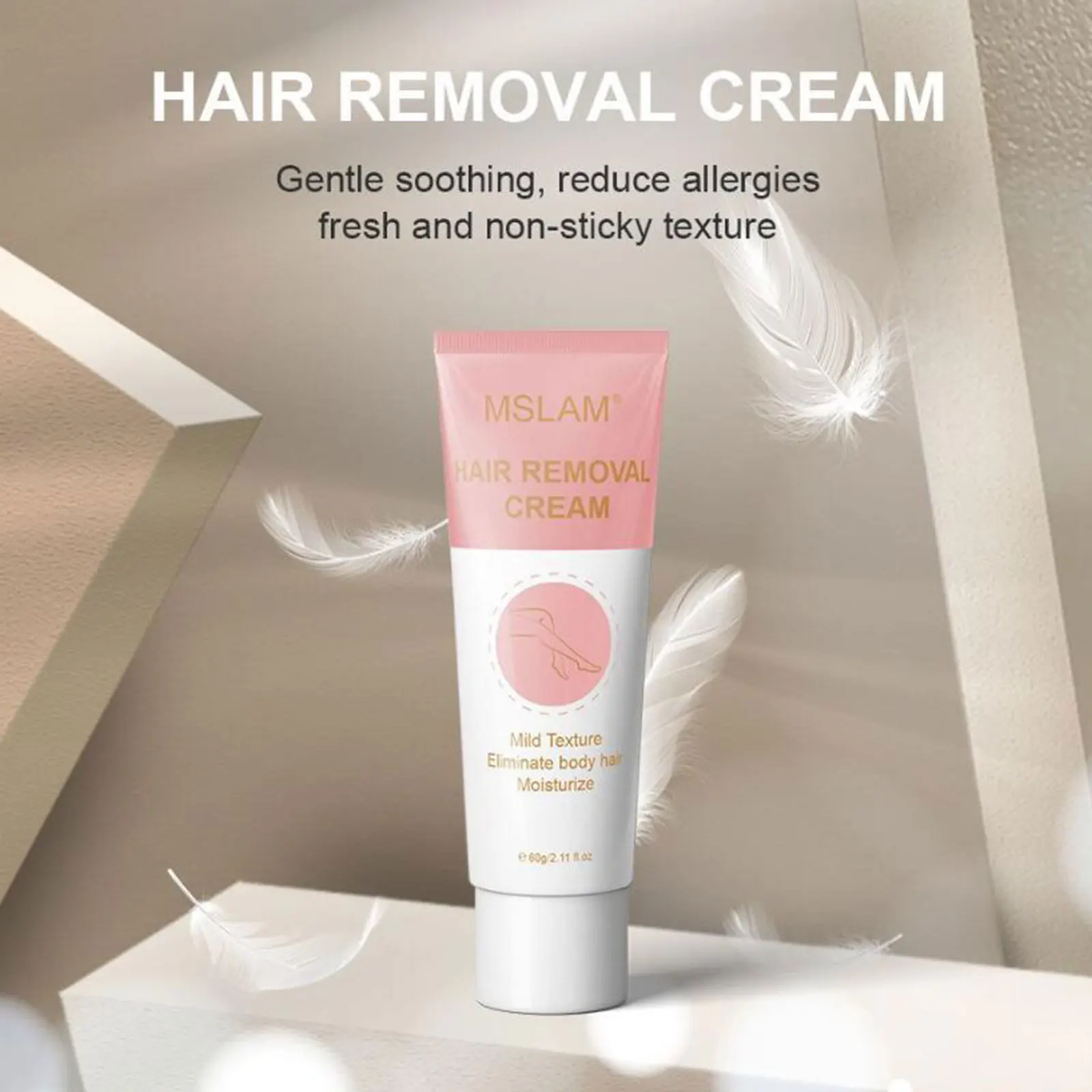 MSLAM Depilatory Cream Hair Removal Painless Cream For Removal Armpit Legs Hair Body Care Shaving And Hair Removal 60ml
MSLAM Depilatory Cream Hair Removal Painless Cream For Removal Armpit Legs Hair Body Care Shaving And Hair Removal 60ml