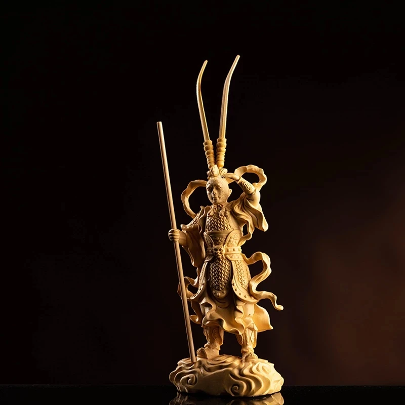 Boxwood 23cm Monkey King SculptureSun Wukong Wood Buddha Status Journey To The West Home Decoration
Boxwood 23cm Monkey King SculptureSun Wukong Wood Buddha Status Journey To The West Home Decoration