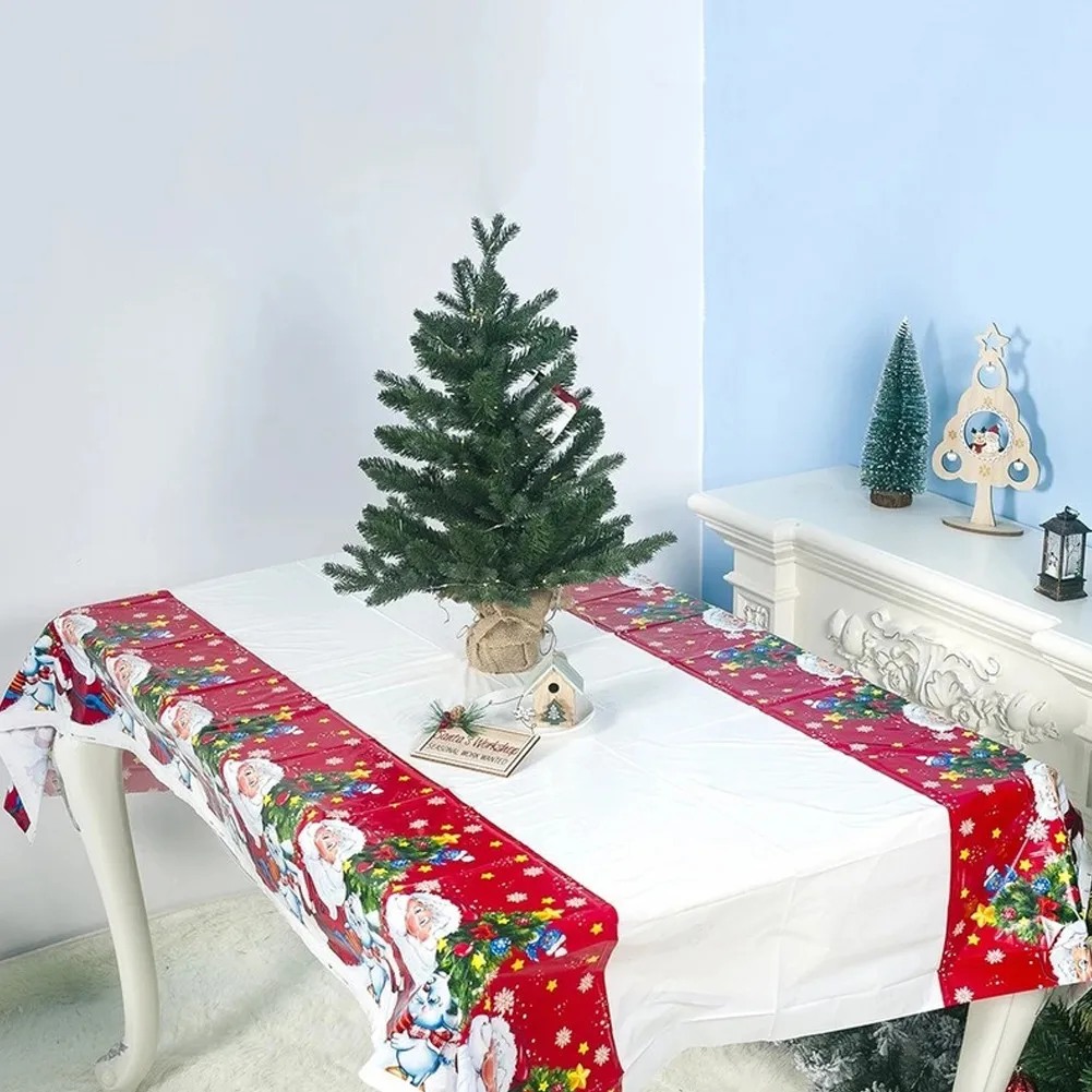 180*110cm Rectangle PVC Christmas Tablecloth Santa Claus Printed Xams Tablecloth Merry Christmas Decorations Navidad New Year
180*110cm Rectangle PVC Christmas Tablecloth Santa Claus Printed Xams Tablecloth Merry Christmas Decorations Navidad New Year