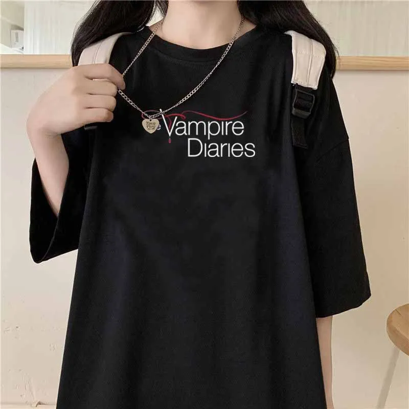 New Punk letter T-shirt Gothic Harajuku Vampire diaries T-shirt Harajuku summer short-sleeved casual retro top tee cheap cloth
New Punk letter T-shirt Gothic Harajuku Vampire diaries T-shirt Harajuku summer short-sleeved casual retro top tee cheap cloth