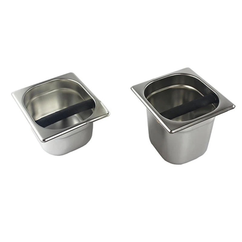 LUDA набор из 2 предметов из нержавеющей стали, эспрессо, ящик для ударов, контейнер с резиновым стержнем для кофемашины
LUDA набор из 2 предметов из нержавеющей стали, эспрессо, ящик для ударов, контейнер с резиновым стержнем для кофемашины