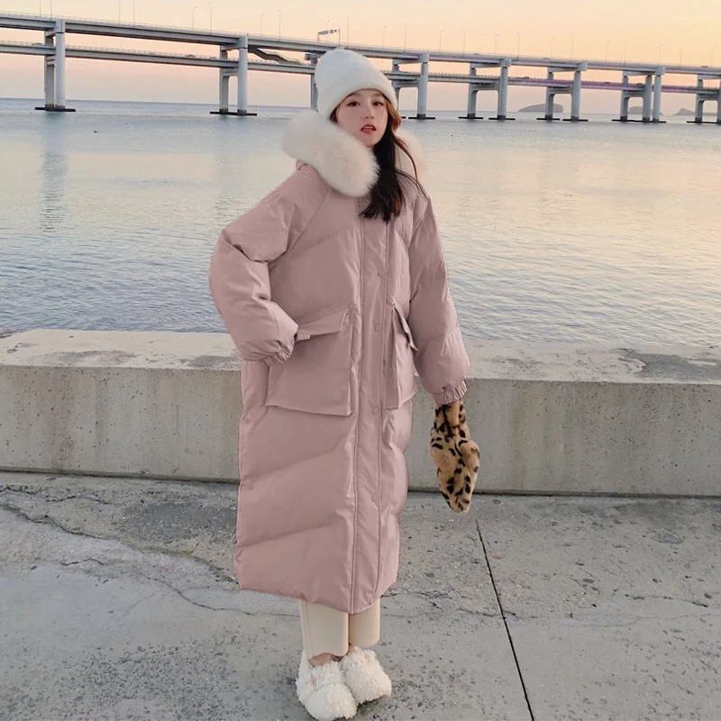 New Fashion Down Cotton Padded Female Coat Parkas Loose Hooded Long Winter Jacket Women Clothes Warm Oversized Outerwear K883
New Fashion Down Cotton Padded Female Coat Parkas Loose Hooded Long Winter Jacket Women Clothes Warm Oversized Outerwear K883