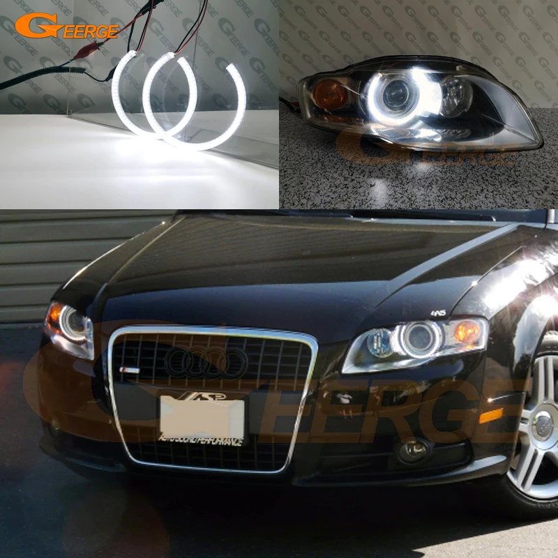 For Audi A4 S4 RS4 B7 2004 2005 2006 2007 2008 2009 Ultra bright SMD LED Angel Eyes halo rings kit Day Light Car styling
For Audi A4 S4 RS4 B7 2004 2005 2006 2007 2008 2009 Ultra bright SMD LED Angel Eyes halo rings kit Day Light Car styling