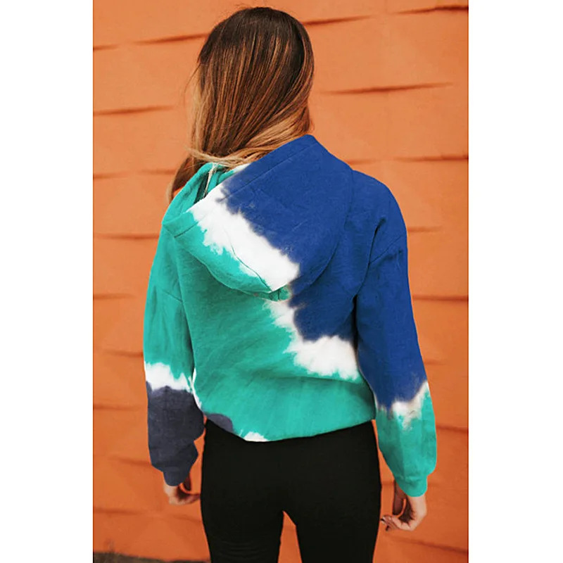 Tie-dye Print Contrast Color Loose Sport Long Sleeve Hoodie Sweatshirt Women Clothes Pullover
Tie-dye Print Contrast Color Loose Sport Long Sleeve Hoodie Sweatshirt Women Clothes Pullover
