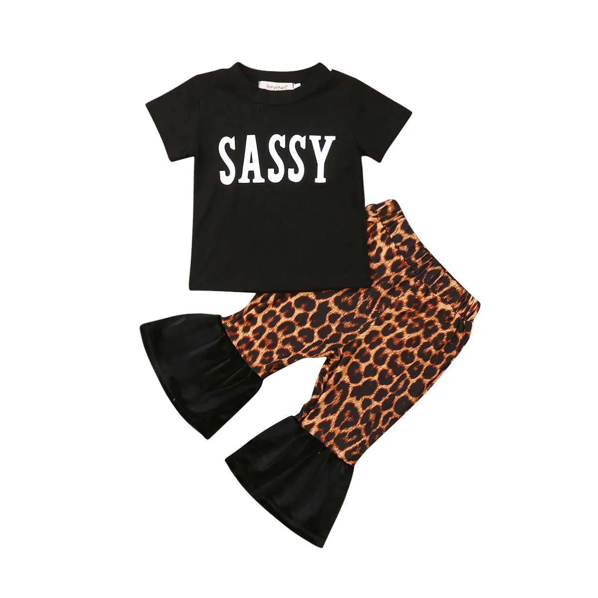 2020 Autumn Spring Baby Girls Clothing Set Toddler Short Sleeve Round Collar PulloverTop + Leopard Print Flared Pants 0-24M
2020 Autumn Spring Baby Girls Clothing Set Toddler Short Sleeve Round Collar PulloverTop + Leopard Print Flared Pants 0-24M