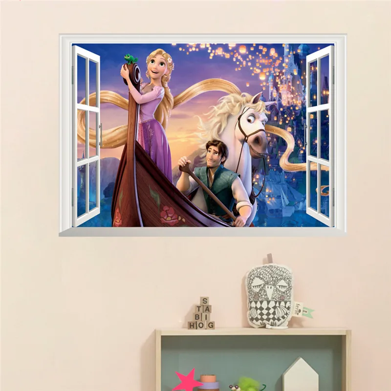 Disney Cartoon Rapunzel Wall Stickers For Kids Room Girl's Bedroom Accessories Decor Wall Decals 3D Window Sticker Poster Mural
Disney Cartoon Rapunzel Wall Stickers For Kids Room Girl's Bedroom Accessories Decor Wall Decals 3D Window Sticker Poster Mural