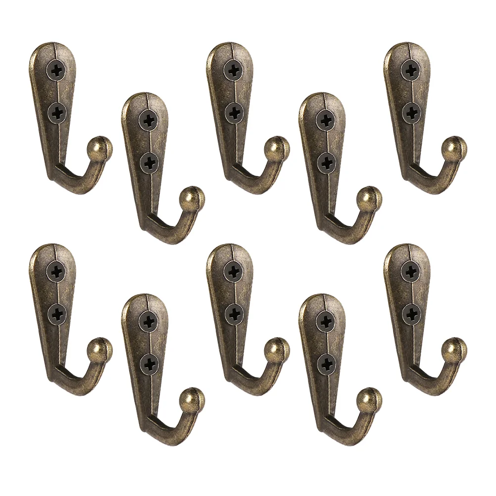 12PCS Retro European Style Coat Hooks Zinc Alloy Heavy Duty Closet Hooks Wall Mounted Hangers for Towel Clothes
12PCS Retro European Style Coat Hooks Zinc Alloy Heavy Duty Closet Hooks Wall Mounted Hangers for Towel Clothes