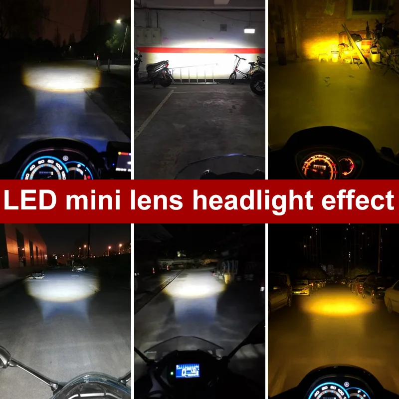 1PC Ba20d LED Mini Bi-LED Projector Headlight Lens 4800lm 6000K H6 Scooter Motorbike Headlamp Light Bulb High Low Lights DC 12v
1PC Ba20d LED Mini Bi-LED Projector Headlight Lens 4800lm 6000K H6 Scooter Motorbike Headlamp Light Bulb High Low Lights DC 12v