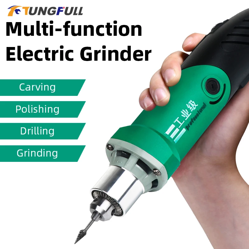 Tungfull Dremel мини-дрель набор для гравировки миниатюрная электрическая дрель с