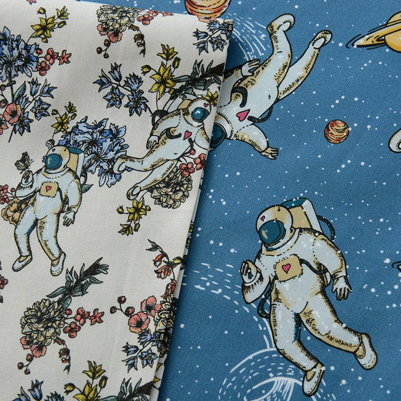 Half Meter Cartoon Astronaut Flower Print 100% Cotton Fabric For Children Baby Bed Sack Garment Bag Material T1775
Half Meter Cartoon Astronaut Flower Print 100% Cotton Fabric For Children Baby Bed Sack Garment Bag Material T1775