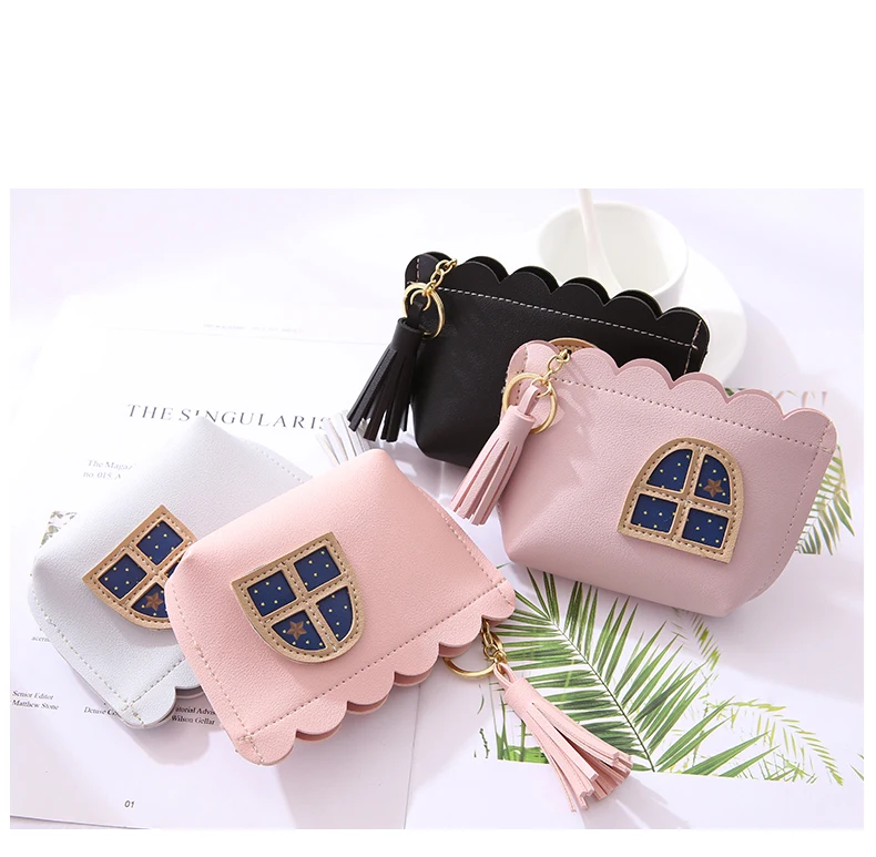 Korean Fashion Women Coin Purses Tassel New Coin Bag Leather Small Card Wallet Cute Church Keychain Bag Mini Porte Monnaie Femme
Korean Fashion Women Coin Purses Tassel New Coin Bag Leather Small Card Wallet Cute Church Keychain Bag Mini Porte Monnaie Femme