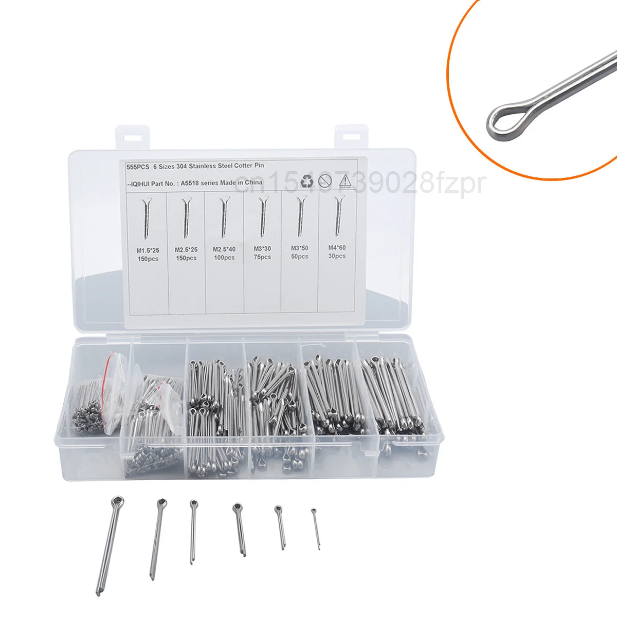 Premium 304 Stainless Steel Split Pin R-type Split Pin Stainless Steel U-shaped Hairpin Clamp Fastener
Premium 304 Stainless Steel Split Pin R-type Split Pin Stainless Steel U-shaped Hairpin Clamp Fastener