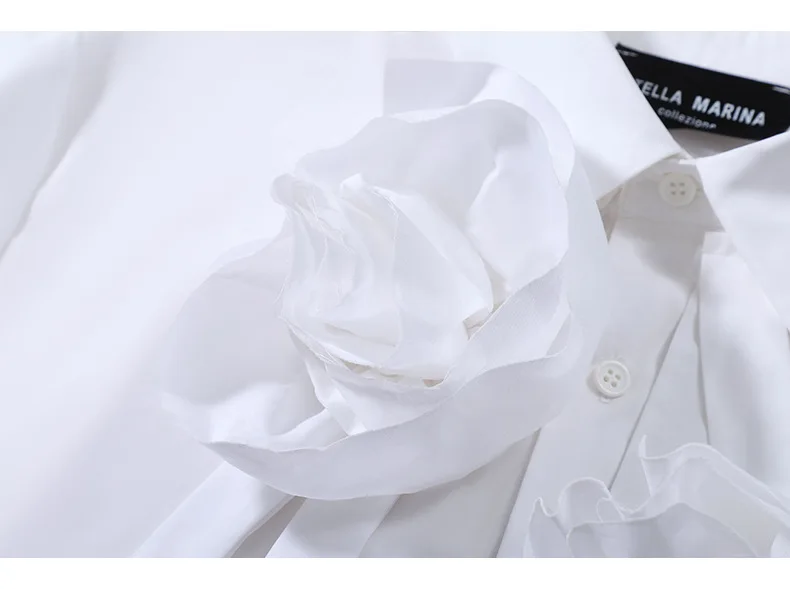 ZCSMLL Solid Color Loose Women Blouises Long Sleeve Turn-down Collar Stitching Personality Flower Design 2021 New Autumn Shirt 
ZCSMLL Solid Color Loose Women Blouises Long Sleeve Turn-down Collar Stitching Personality Flower Design 2021 New Autumn Shirt