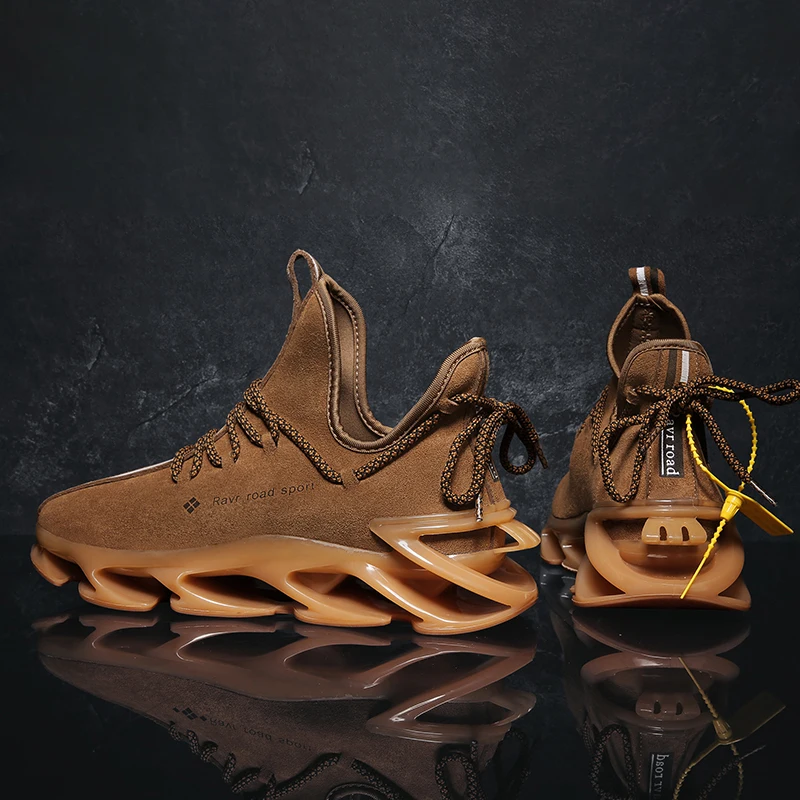 Men's Running Shoes Waterproof Leather Sneakers Unique Blade Sole High-quality Cushioning Outdoor Athletic Jogging Sport Shoes
Men's Running Shoes Waterproof Leather Sneakers Unique Blade Sole High-quality Cushioning Outdoor Athletic Jogging Sport Shoes