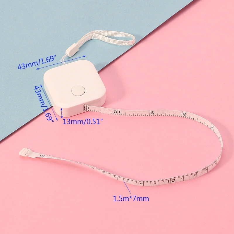 1.5m*7mm Candy Color Small Plastic Retractable Tape Measure Office School Supply N1HD
1.5m*7mm Candy Color Small Plastic Retractable Tape Measure Office School Supply N1HD