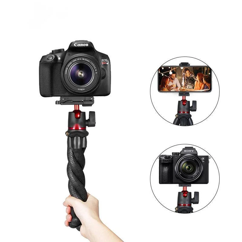 MT-11Flexible Octopus Tripod Smartphone DSLR SLR Vlog Tripod Travel Portable 2 in 1 Tripod Extend 1/4 Screw for Magic Arm
MT-11Flexible Octopus Tripod Smartphone DSLR SLR Vlog Tripod Travel Portable 2 in 1 Tripod Extend 1/4 Screw for Magic Arm