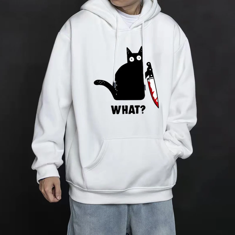 Модные и интересные пуловеры, толстовка с принтом кровавой кошки, мужская толстовка с длинным рукавом, Готическая уличная одежда, Топ унисе...
Модные и интересные пуловеры, толстовка с принтом кровавой кошки, мужская толстовка с длинным рукавом, Готическая уличная одежда, Топ унисе...