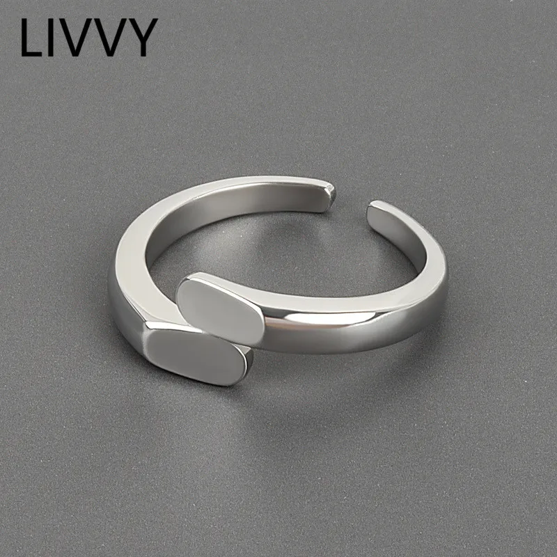 LIVVY Minimalist Creative Open Ring For Women Irregular Gold and Silver Color Fashion Hot Refinement Temperament Jewelry
LIVVY Minimalist Creative Open Ring For Women Irregular Gold and Silver Color Fashion Hot Refinement Temperament Jewelry
