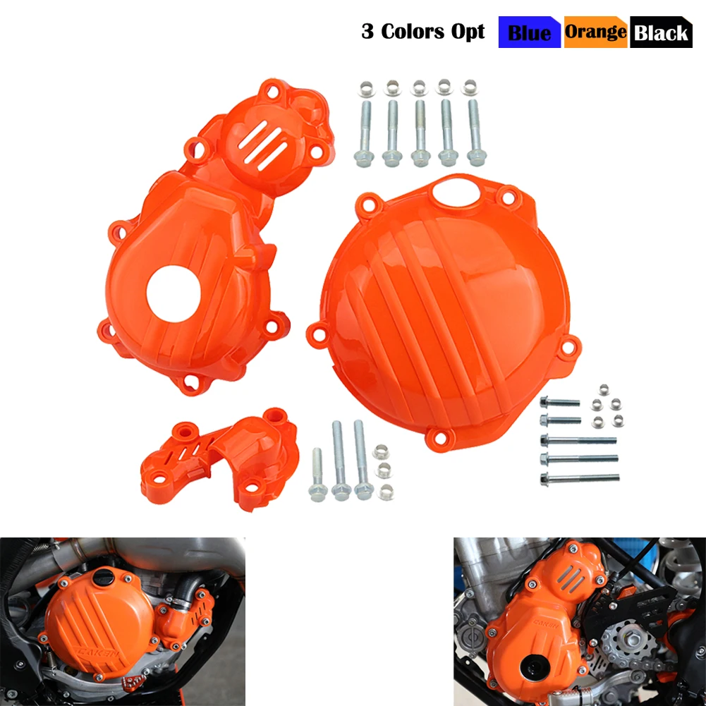 Комплект крышек сцепления водяного насоса мотоцикла для KTM SXF250 SXF350 SXF XCF FC FE 250 350 защита зажигания двигателя Magneto 2021
Комплект крышек сцепления водяного насоса мотоцикла для KTM SXF250 SXF350 SXF XCF FC FE 250 350 защита зажигания двигателя Magneto 2021