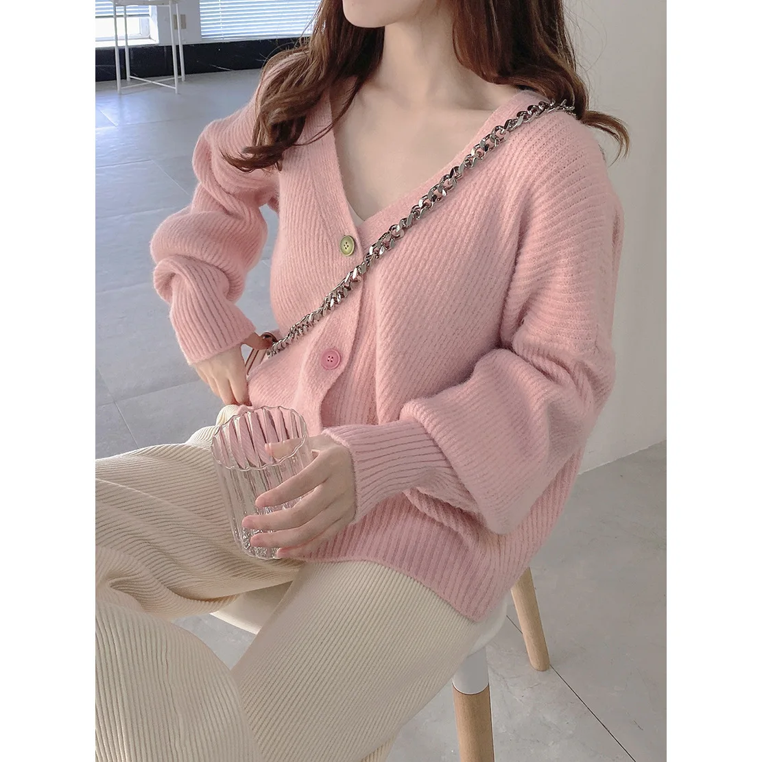 Зимний женский новый плотный теплый повседневный деловой свитер, рубашка, пальто, Свитер оверсайз 
Зимний женский новый плотный теплый повседневный деловой свитер, рубашка, пальто, Свитер оверсайз