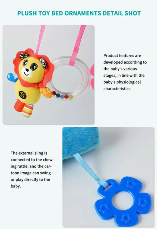Brand New Kid Baby Crib Cot Pram Bed Stroller Hanging Plush Toy Cartoon Hanging Rattles Cartoon Ring The Baby's Bed Bell
Brand New Kid Baby Crib Cot Pram Bed Stroller Hanging Plush Toy Cartoon Hanging Rattles Cartoon Ring The Baby's Bed Bell