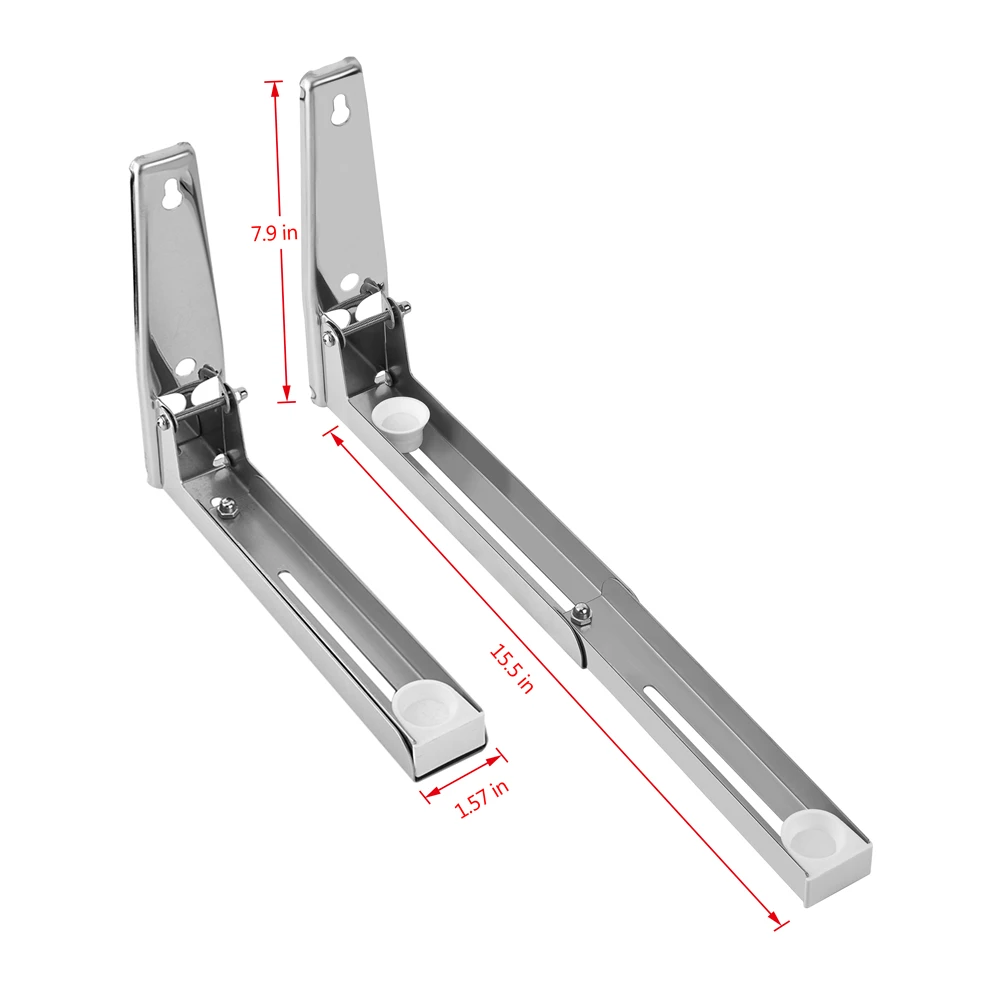 2x Kitchen Stainless Steel Microwave Oven Bracket Sturdy Foldable Stretch Wall Mount Rack Shelf Load Bearing Max 77lbs / 35kg
2x Kitchen Stainless Steel Microwave Oven Bracket Sturdy Foldable Stretch Wall Mount Rack Shelf Load Bearing Max 77lbs / 35kg