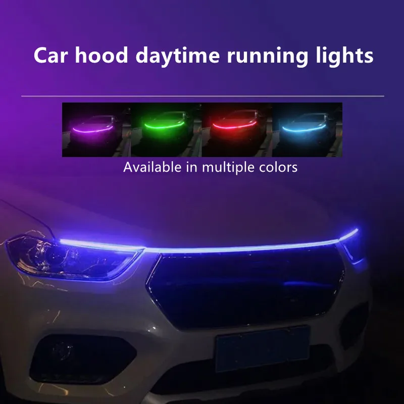 12V Waterproof Car Daytime Running Lamp For Hood Flexible Decoration Strip Light Decor Lamp Universal Fit For Most Vehicles
12V Waterproof Car Daytime Running Lamp For Hood Flexible Decoration Strip Light Decor Lamp Universal Fit For Most Vehicles