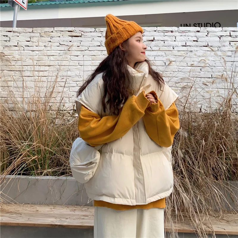 Autumn Winter Fashion Women Thick Vest Chic Korean Sleeveless Loose Vests Casual Tank Camis Lady Waistcoat Solid Outwear Tops
Autumn Winter Fashion Women Thick Vest Chic Korean Sleeveless Loose Vests Casual Tank Camis Lady Waistcoat Solid Outwear Tops