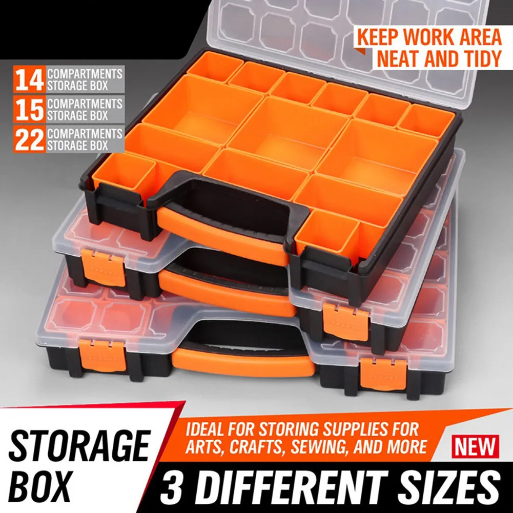 Plastic Storage Box Organizer 14/15/22 Compartment Adjustable Container Tool Box Set Bin Screw Holder Case Display Container
Plastic Storage Box Organizer 14/15/22 Compartment Adjustable Container Tool Box Set Bin Screw Holder Case Display Container