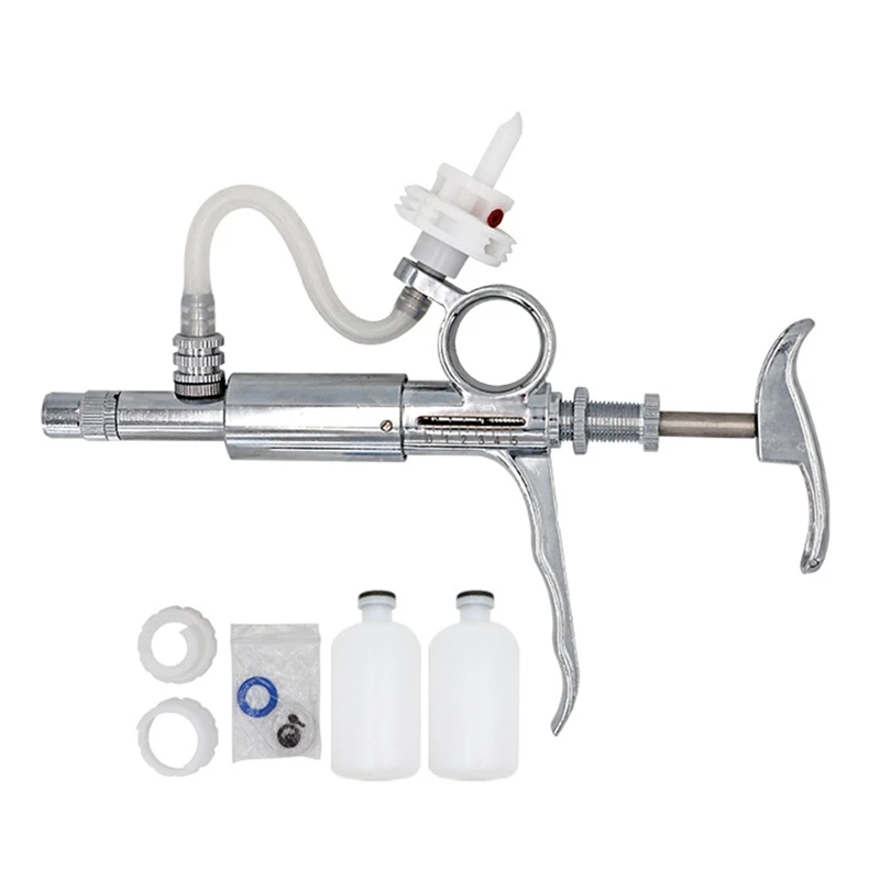 5ML Automatic Livestock Continuous Syringe Veterinary Equipment with Bottles Metal Multifunction Farm
5ML Automatic Livestock Continuous Syringe Veterinary Equipment with Bottles Metal Multifunction Farm