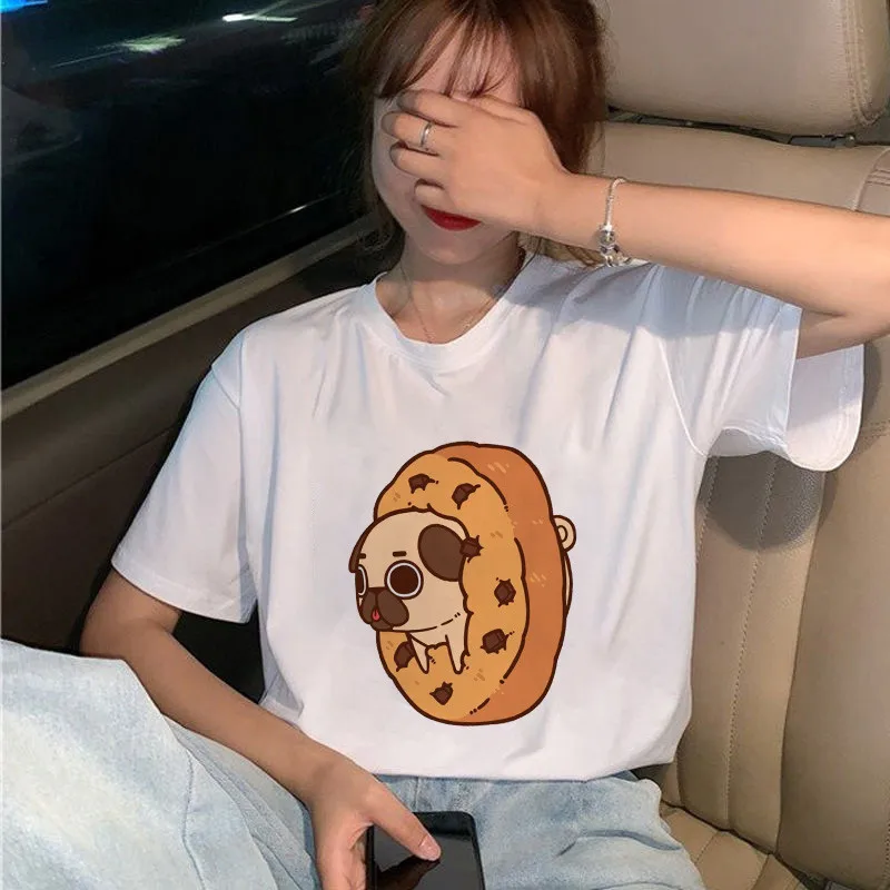 Summer 2021 new kawaii pug Hamburg cartoon graphic printed women's T-shirt lovers street cute loose short sleeve students Tops
Summer 2021 new kawaii pug Hamburg cartoon graphic printed women's T-shirt lovers street cute loose short sleeve students Tops