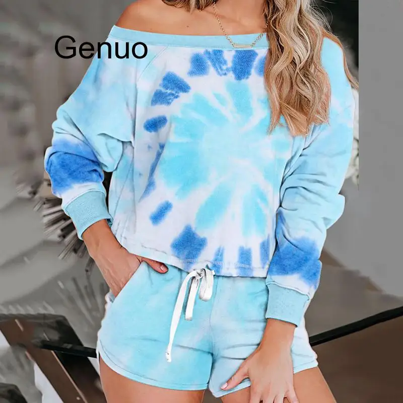 New Tie-dye Women Pajamas Set Fashion Summer Long Sleeve Sleepwear Female Soft Loose Lounge Wear Indoor Nightgowns &sleepshirts
New Tie-dye Women Pajamas Set Fashion Summer Long Sleeve Sleepwear Female Soft Loose Lounge Wear Indoor Nightgowns &sleepshirts