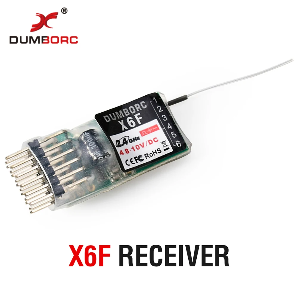 Приемник, система радиоуправления для передатчика Domborc X6F 2,4G 6CH 
Приемник, система радиоуправления для передатчика Domborc X6F 2,4G 6CH