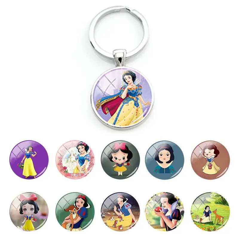 Disney Princess Snow White Picture Cute Car Bag Key Chain Accessories Pendant Glass Cabochon Keychains for Girls Gifts DSY738
Disney Princess Snow White Picture Cute Car Bag Key Chain Accessories Pendant Glass Cabochon Keychains for Girls Gifts DSY738