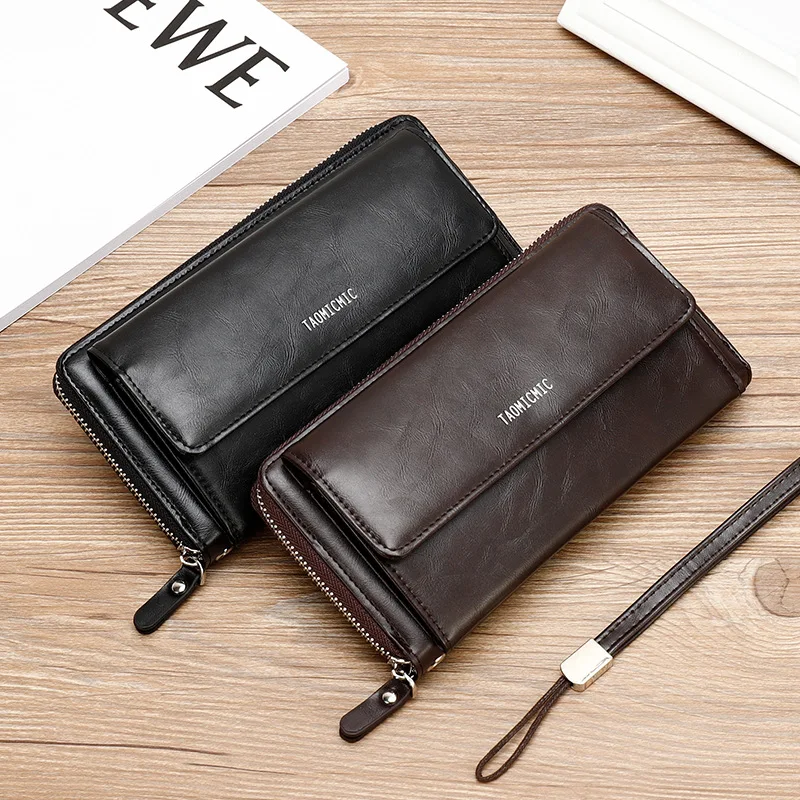 2020 Men zipper men's wallet Retro luxury clutch bag leather wallet Organizer big capacity passport cover male 
2020 Men zipper men's wallet Retro luxury clutch bag leather wallet Organizer big capacity passport cover male