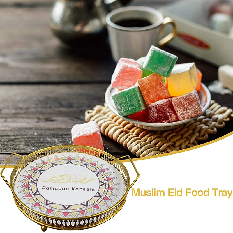 Eid Painted Metal Fruit Dessert Tray 26.5x26.5cm Islamic Muslim Decor Dinner Plate Fruit Dessert Tray Hollow Table Food Dessert
Eid Painted Metal Fruit Dessert Tray 26.5x26.5cm Islamic Muslim Decor Dinner Plate Fruit Dessert Tray Hollow Table Food Dessert