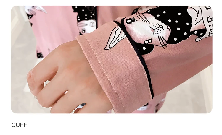 Dormxion Lapel long sleeve lovely animals home wear spring and autumn girl pajamas suit casual comfortable cardigan 
Dormxion Lapel long sleeve lovely animals home wear spring and autumn girl pajamas suit casual comfortable cardigan