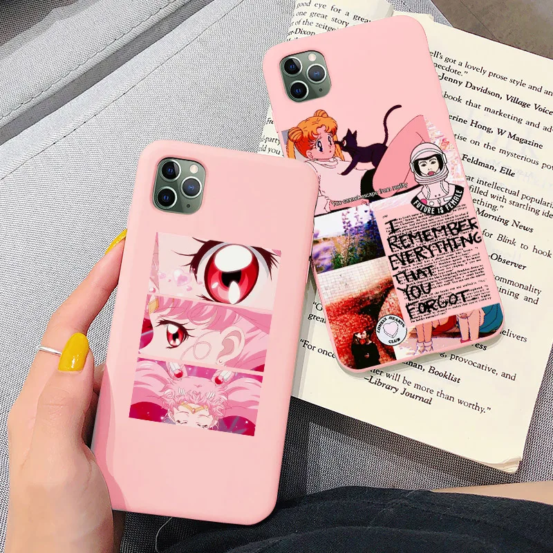 New pink Sailor Moon posterphone case for iphone 12 11 pro Max 6 S 8 plus X XS XR cartoon girl Cover For iphone 7 7plus SE2020
New pink Sailor Moon posterphone case for iphone 12 11 pro Max 6 S 8 plus X XS XR cartoon girl Cover For iphone 7 7plus SE2020
