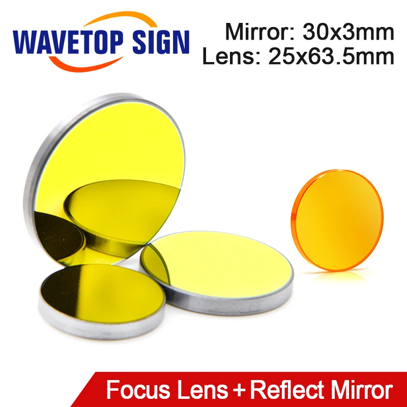 Фокусные линзы WaveTopSign 25x63,5 мм 1 шт. + отражающее зеркало 30x3 мм 3 шт. для лазерной гравировальной машины Co2
Фокусные линзы WaveTopSign 25x63,5 мм 1 шт. + отражающее зеркало 30x3 мм 3 шт. для лазерной гравировальной машины Co2